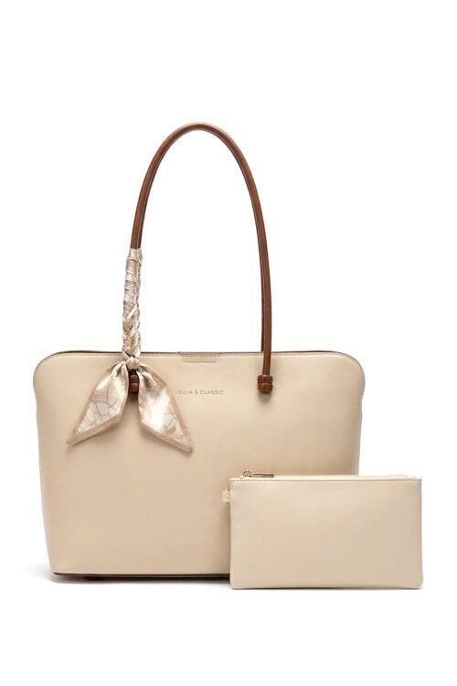 Bej Kadın Omuz Çantası C1105