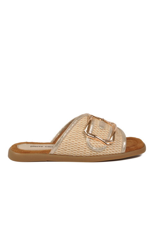 Bej Hafif Kadın Günlük Terlik PC-54776 Z