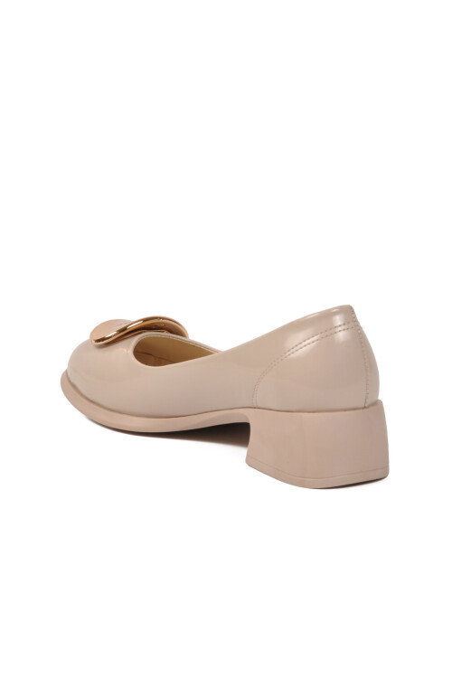 Bej Rugan Kadın Topuklu Ayakkabı PC-54764 Z