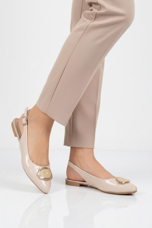 Bej Rugan Hafif İnce Taban Kadın Babet 209196 Z