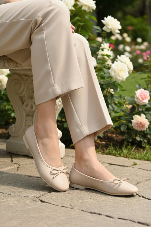 Bej Hafif Kadın Babet Ayakkabı B-34 Z