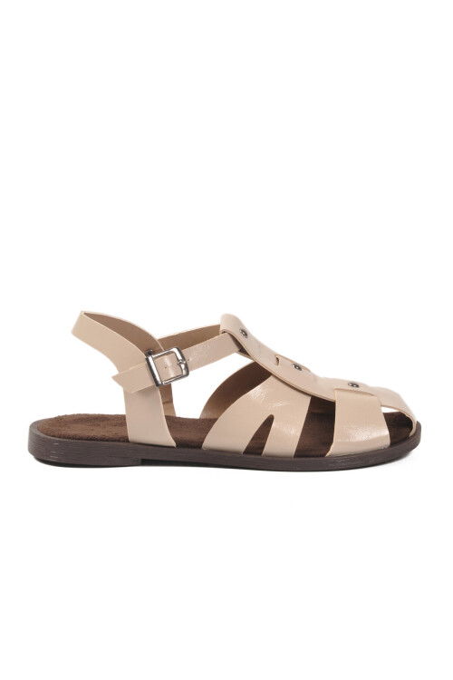 Bej Hafif İnce Taban Kadın Sandalet 335335 Z