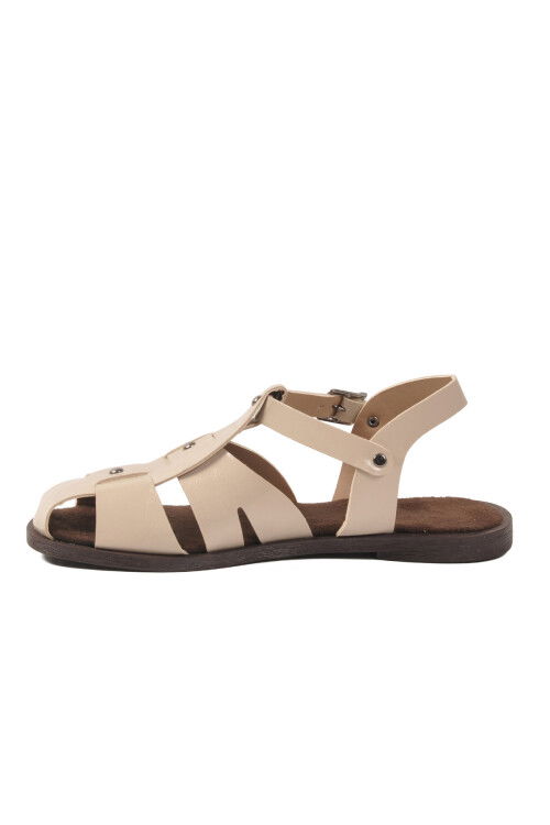 Bej Hafif İnce Taban Kadın Sandalet 335335 Z