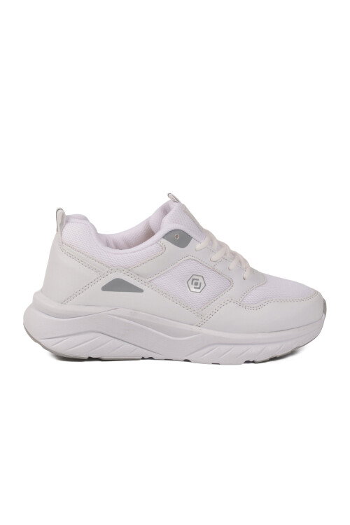 Beyaz Buz Fileli Hafif Unisex Spor Ayakkabı 2105 Z