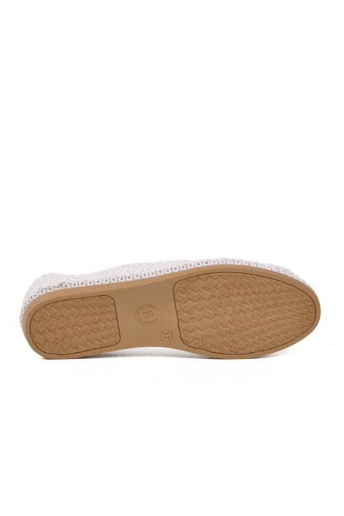 Beyaz Geniş Kalıp Anorak Örme Hafif Kadın Günlük Babet PC-54572 Z