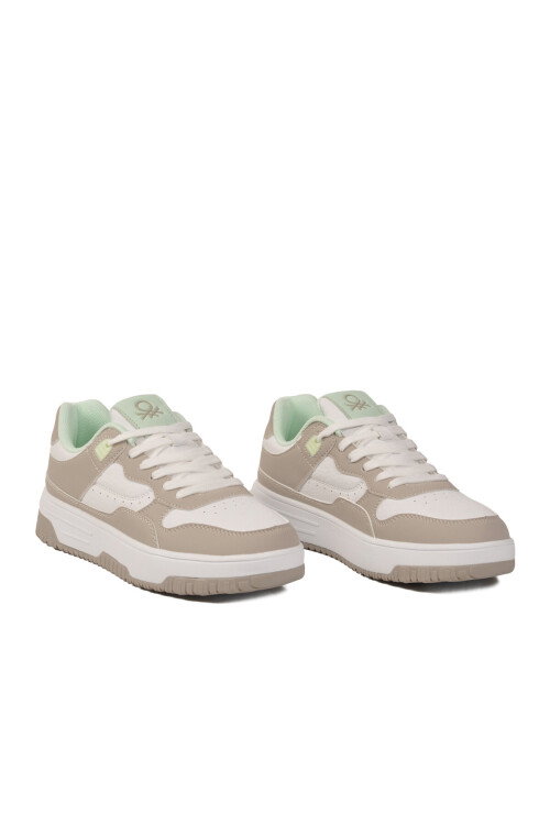 Beyaz Gri Hafızalı Taban Unisex Spor Ayakkabı BNI-11509 G
