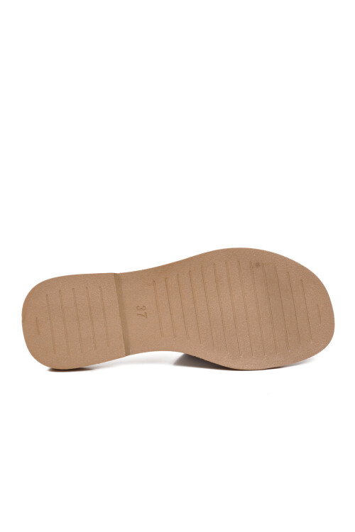 Beyaz Hafif İnce Taban Kadın Günlük Terlik PC-54624 Z