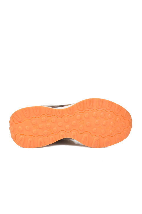 Beyaz Haki Fileli Hafif Esnek Hafızalı Taban Unisex Spor Ayakkabı PCI-10106 G