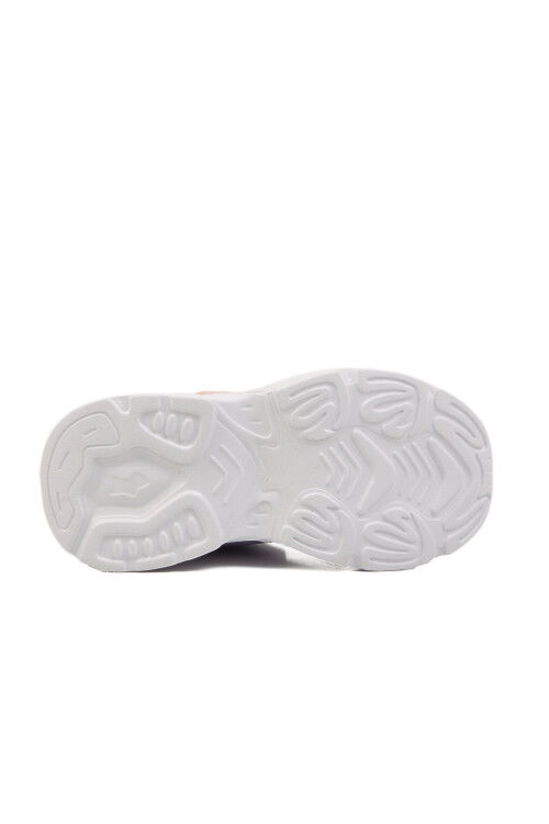 White Lilac Mesh Velcro Girls Sneakers Ruffon P