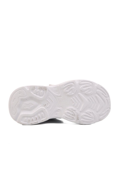 White Blue Mesh Velcro Girls Sneakers Ruffon P