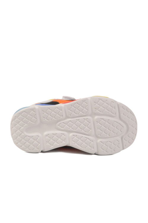 Beyaz Cırtlı Işıklı Hafif Erkek Çocuk Spor Ayakkabı 2000  P