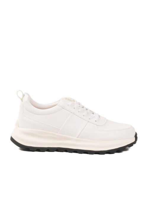 Beyaz Bağcıklı Erkek Casual Ayakkabı 488 M