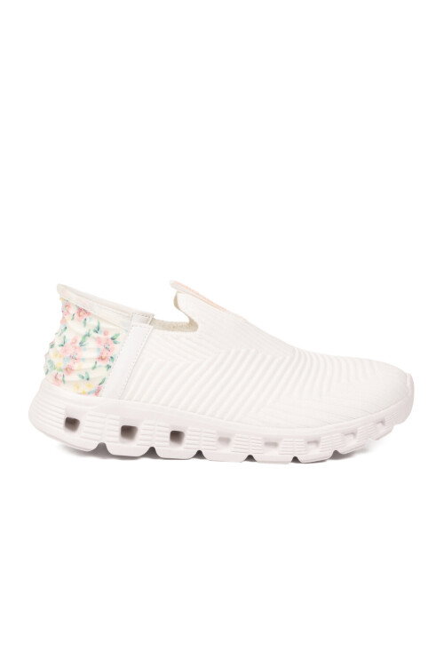 Beyaz Fileli Hafif Kolay Giyilebilir Kadın Spor Ayakkabı PCI-10101 G