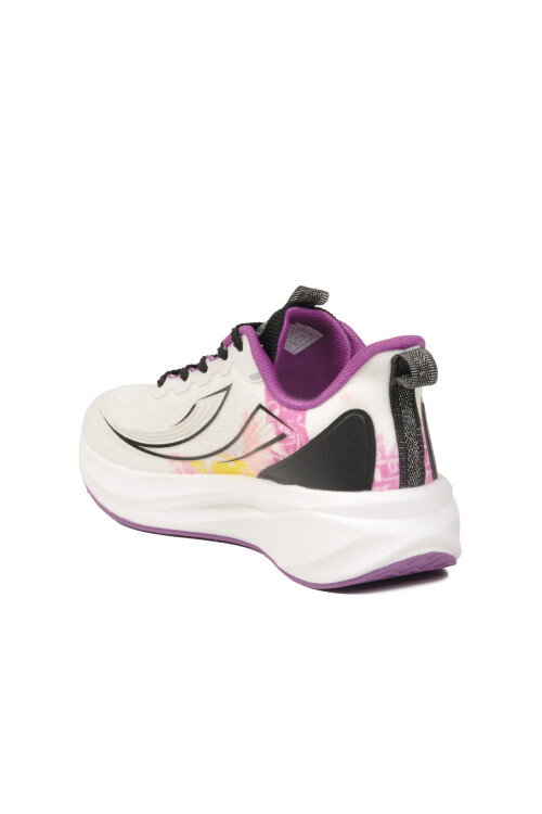 Beyaz Fileli Esnek Hafif Kadın Spor Ayakkabı PCI-11365 G