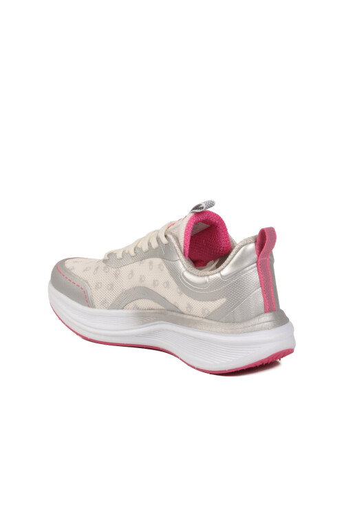 Beyaz Fileli Hafif Esnek Kadın Spor Ayakkabı BNI-11441 G