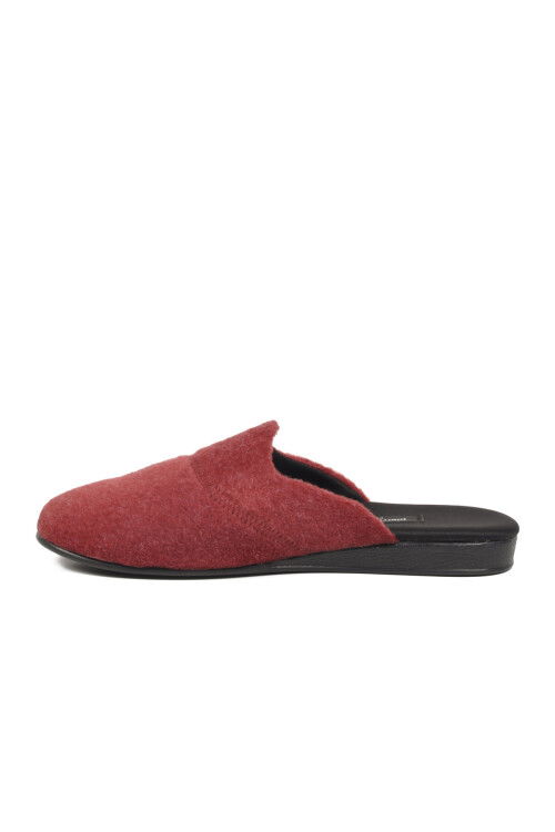 Bordo Tekstil Hafif Önü Kapalı Erkek Ev Terliği PC-55368 M