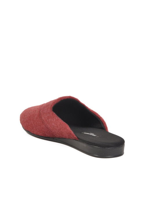 Bordo Tekstil Hafif Önü Kapalı Erkek Ev Terliği PC-55368 M