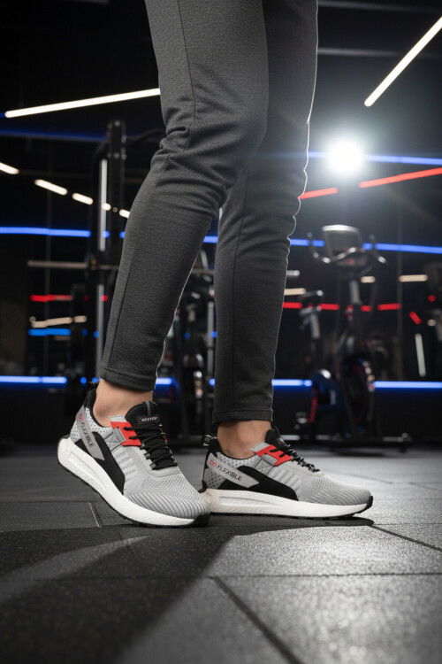 Buz Fileli Hafif Esnek Hafızalı Taban Erkek Spor Ayakkabı Bst-654 M