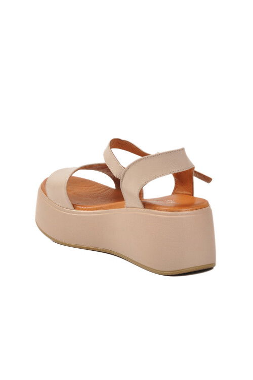 Buz Pudra Günlük Kadın Topuklu Sandalet PC-54611 Z