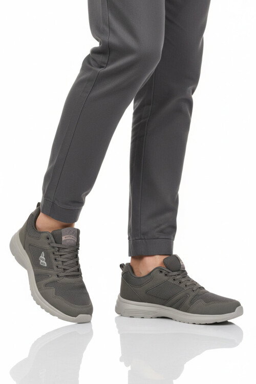 Füme Fileli Hafif Hava Alabilen Esnek Erkek Spor Ayakkabı 020 M