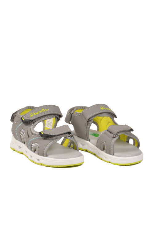 Gri Cırtlı Hafif Erkek Çocuk Sandalet BNI-10118 P