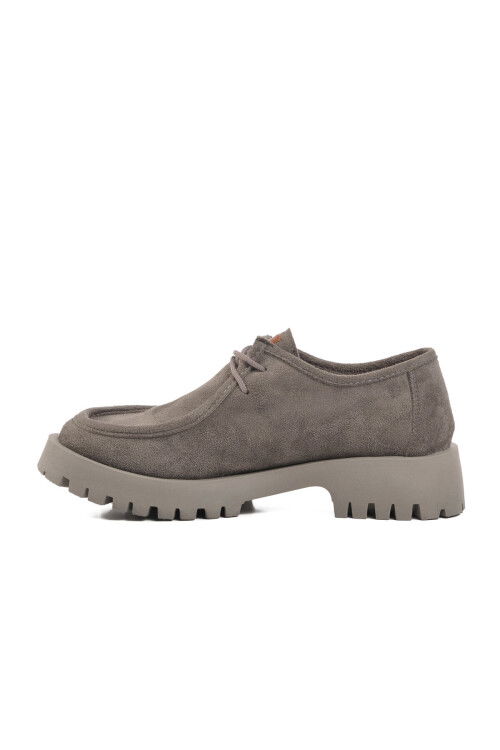 Gray Suede Womens Casual Shoes PC-54319 Z