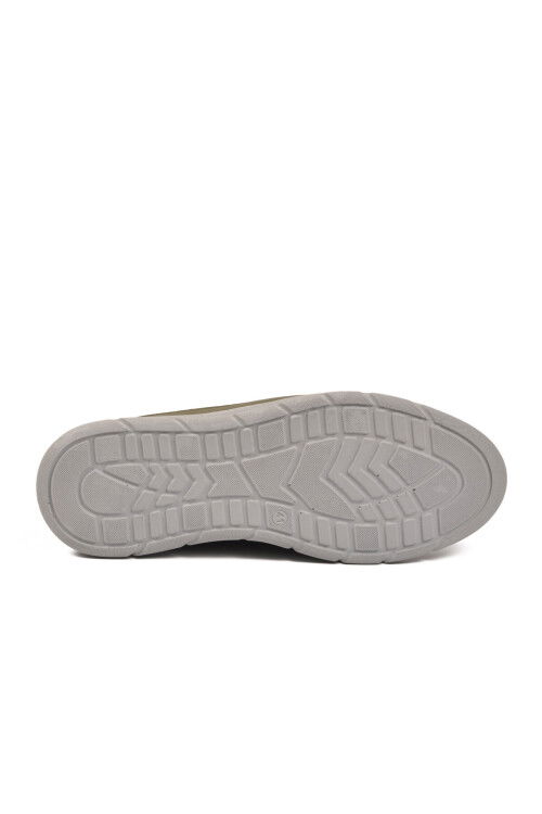 Premium Haki Hakiki Deri Anatomik Erkek Casual Ayakkabı 3704 M