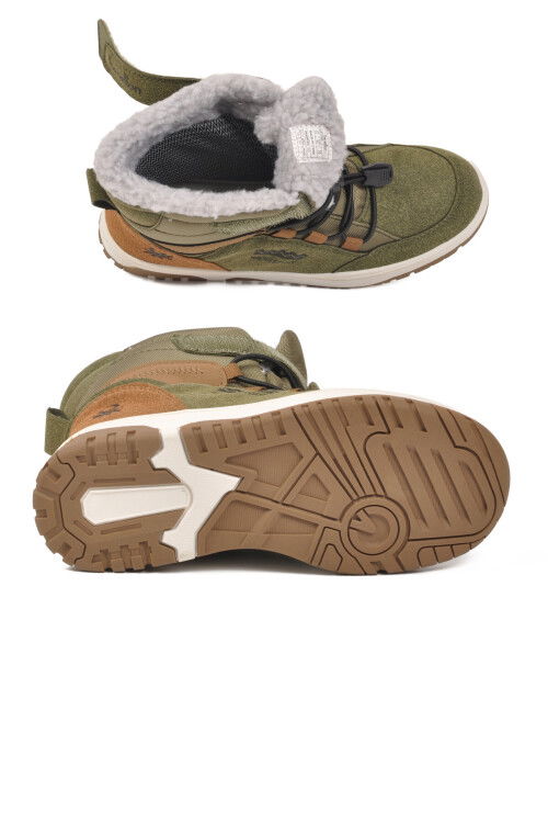 Haki Cırtlı Su Geçirmez Unisex Çocuk Bot BNI-11000 F