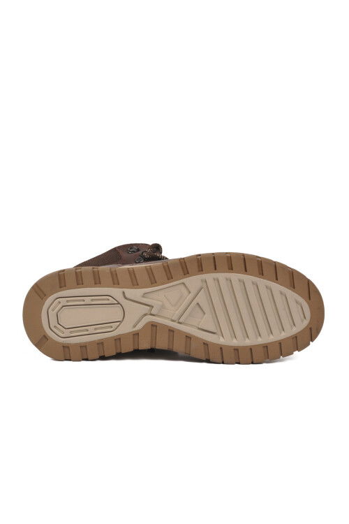 Kahve Hakiki Deri Fermuarlı Erkek Bot 152-20404-2 M