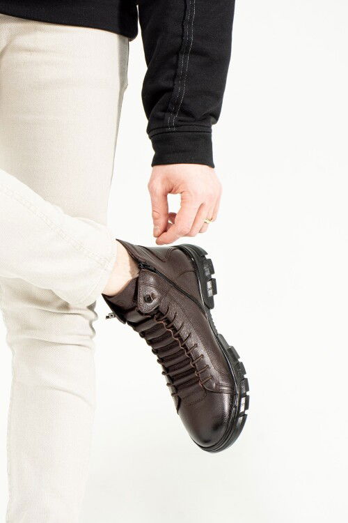 Kahve Hakiki Deri Erkek Bot Aversa 102 20725 M