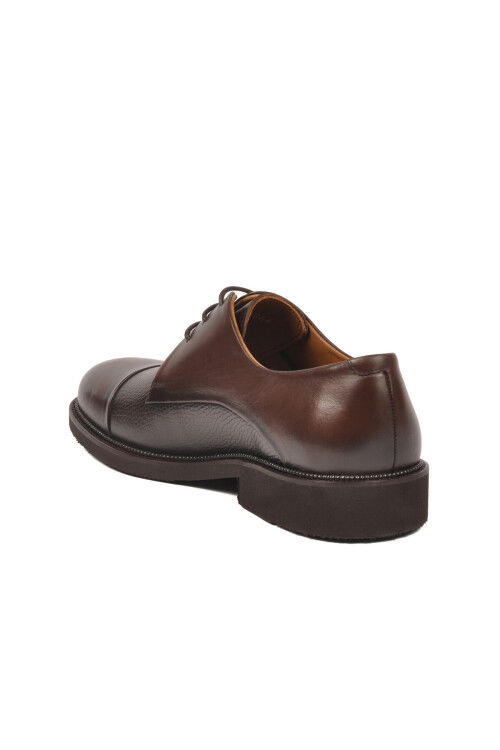 Kahve Hakiki Deri Erkek Klasik Ayakkabı 3264 M