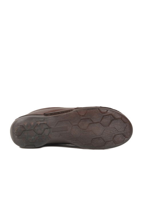 Premium Kahve Hakiki Deri Anatomik Kadın Casual Ayakkabı 44404 Z