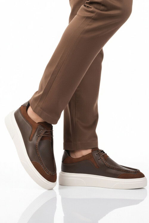 Kahve Bağcıklı Erkek Casual Ayakkabı 586 M