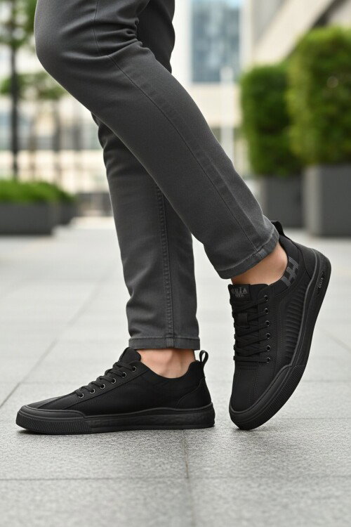 Kömür Hafif Bağcıklı Erkek Casual Ayakkabı 26Y510-12  M