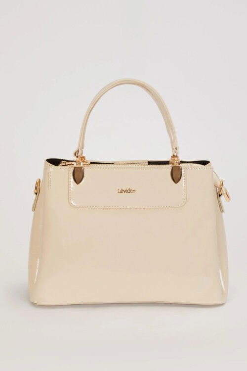 Krem Rugan Kadın El ve Omuz Çantası 930120