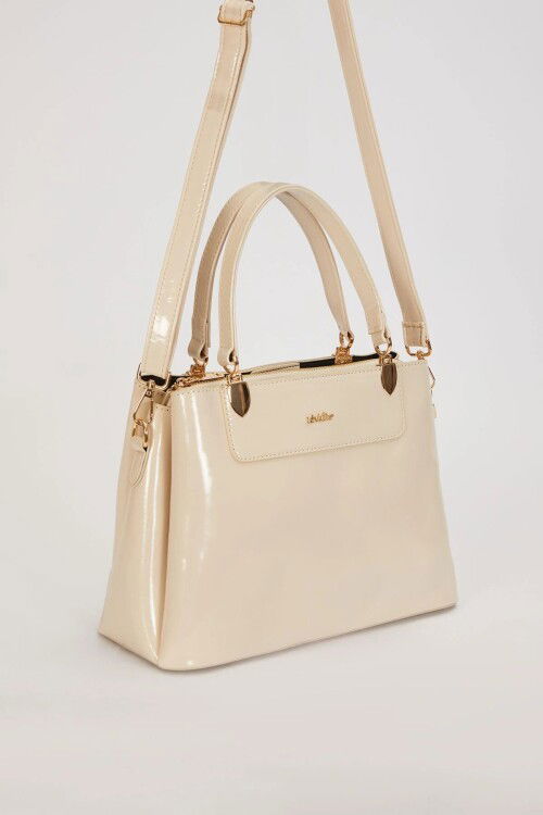 Krem Rugan Kadın El ve Omuz Çantası 930120