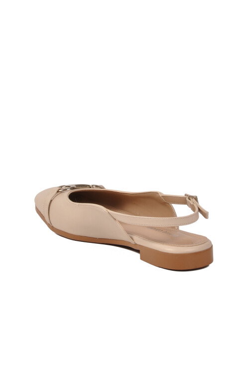 Krem Kadın Babet Ayakkabı PC-54711 Z