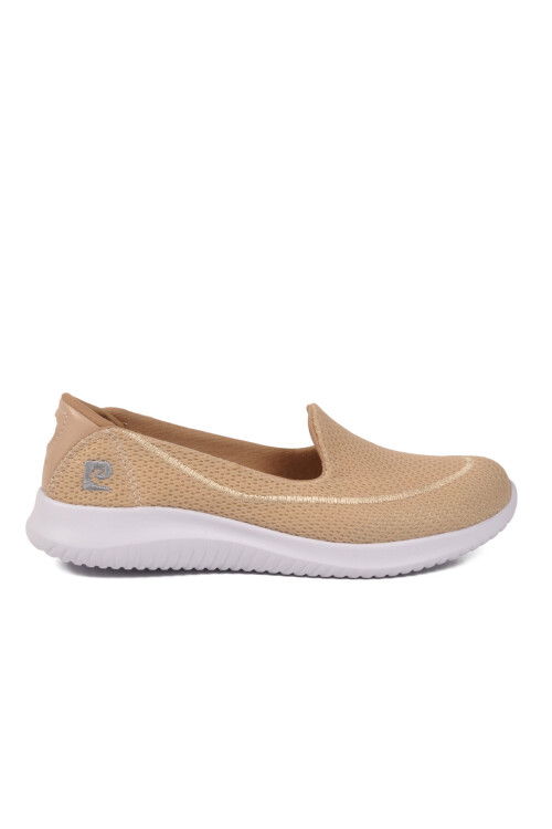 Krem Fileli Hafif Kolay Giyebilir Kadın Günlük Ayakkabısı PC-30168 Z