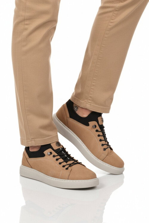 Kum Nubuk Hakiki Deri Erkek Casual Ayakkabı 140 M