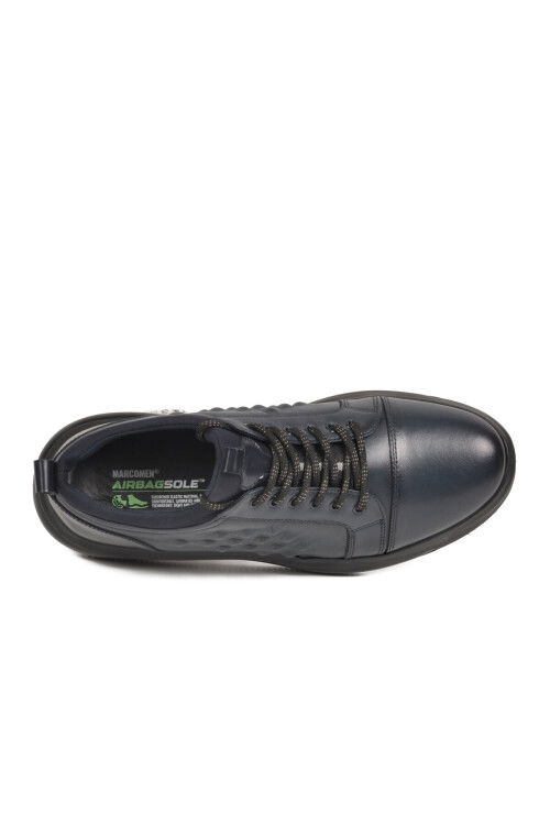 Lacivert Hakiki Deri Erkek Casual Ayakkabı 152-20182 M