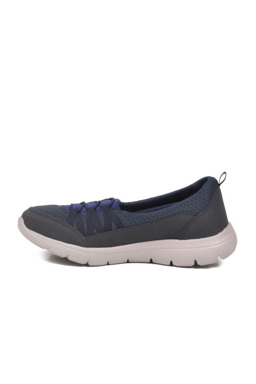 Lacivert Fileli Hafif Esnek Kadın Günlük Yürüyüş ve Spor Ayakkabı Bst-1009 G