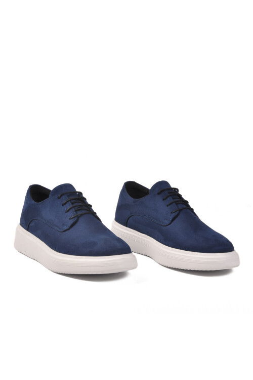Lacivert Süet Bağcıklı Erkek Casual Ayakkabı 596 M