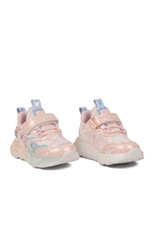 Pembe Cırtlı Işıklı Kız Çocuk Spor Ayakkabı 1987 B