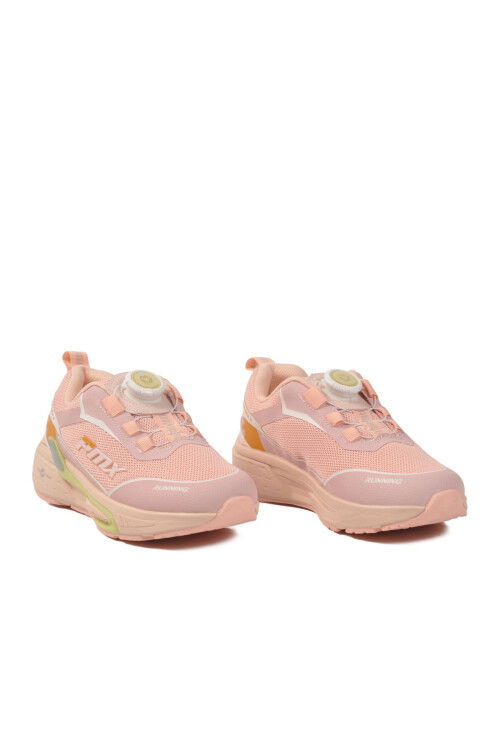 Pembe Misina Bağcıklı Fileli Hafif Kız Çocuk Spor Ayakkabı 2036 F