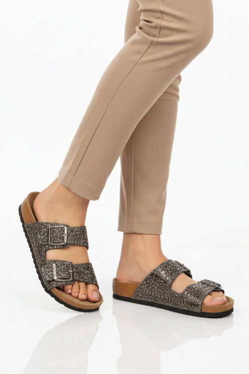 Platin Hafif Kadın Günlük Terlik PC-7553 Z