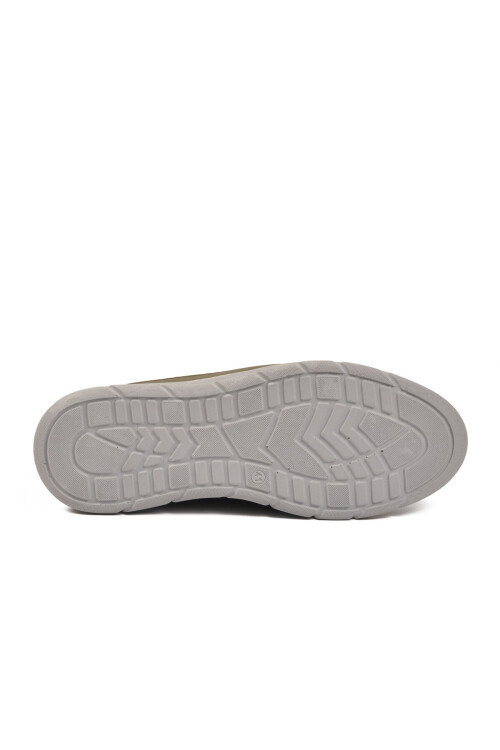 Premium Haki Hakiki Deri Anatomik Erkek Casual Ayakkabı 3704 M