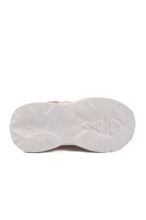 Pudra Fileli Cırtlı Kız Çocuk Spor Ayakkabı Ruffon P