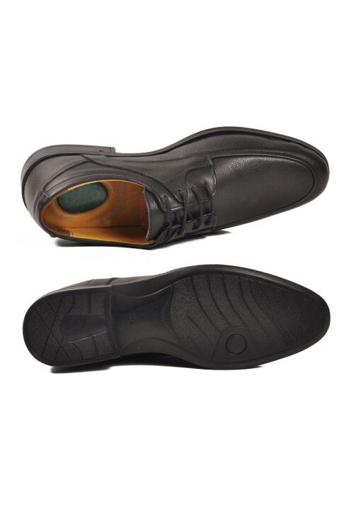 Siyah Bağcıklı Deri Jel Taban Anatomik Erkek Casual Ayakkabı 301 M