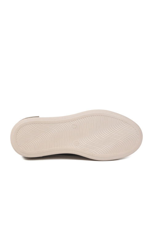 Siyah Bağcıklı Taş İşlemeli Hafif Kadın Sneaker 431156 Z