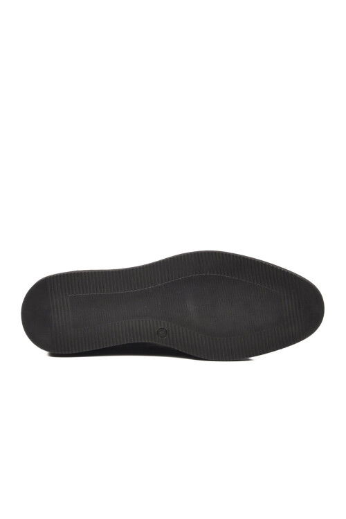 Siyah Baskılı Hakiki Deri Erkek Casual Ayakkabı 917 M